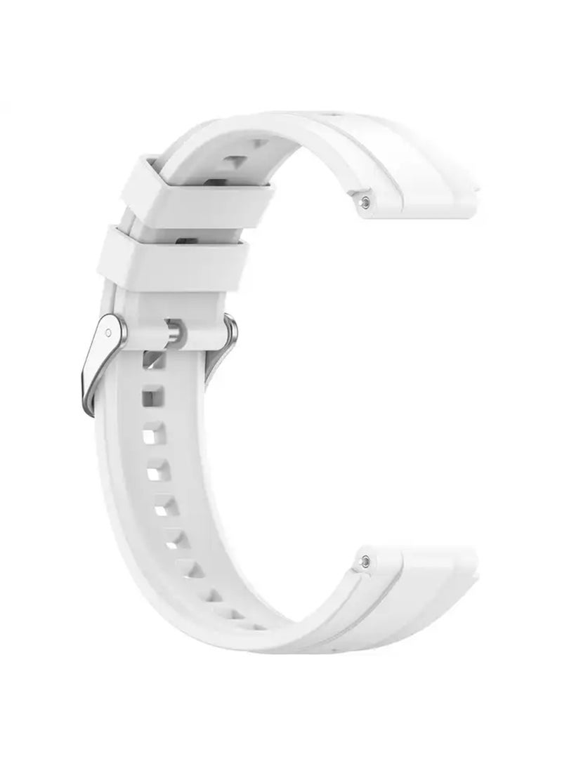 Soft Silicone Strap Replacement Bands For Huawei Gt4 46mm - White - Image 2