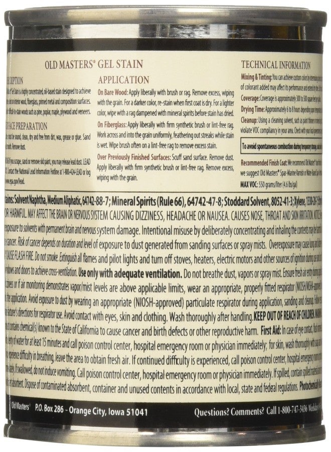 Old Masters 19086 80316 HPT Gel Stain Cherry, 0.5 Pint - Image 3