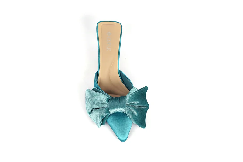 Cuple Womens heeled mules