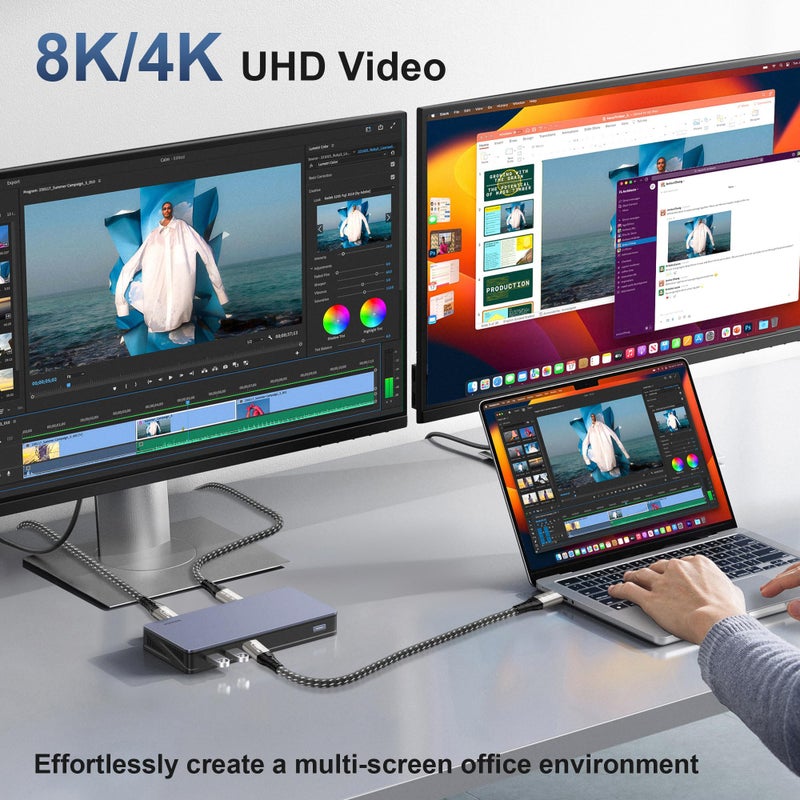 ZIKNYDO 4K USB C Extension Cable 10FT (USB 3.2 20Gbps Type C Extension, PD 3.1 240W 48V/5A) Video 8K@30Hz, 4K@144Hz/ 60Hz USBC Extender Cord for Thunderbolt 4, PSVR2, iPad, MacBook, Dell XPS, Switch - Image 4