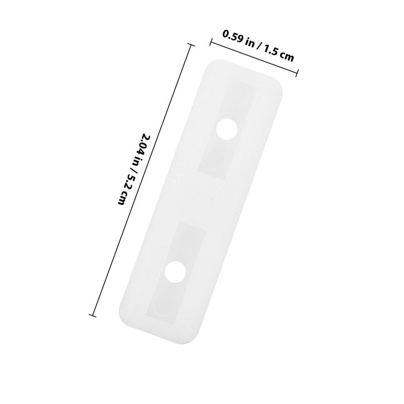White Rectangular Furniture Leg Pads 200pcs Anti Slip Protectors for Chair Sofa Desk - Image 3