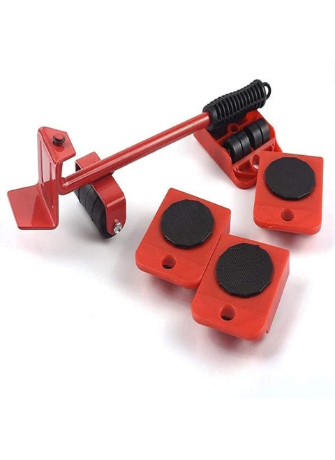 SVK Dream Furniture Lifter Mover Tool Set-Heavy Duty Furniture Shifting and Mover with 4 Sliders for Easy and Safe Moving, 360 Degree Rotatable Pads, Suitable for Sofas and Refrigerators