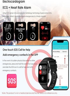 Generic Smart watch for men with phone function, 1.57 inch HD sports watch with more than 130 sports modes, SOS button, pedometer, heart rate, sleep monitor, smart bracelet for Android iOS (color optional)  - Image 2
