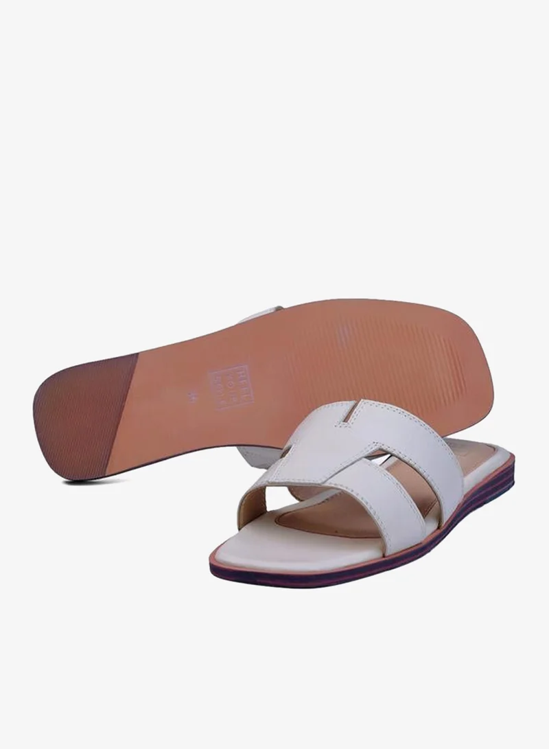 Take Two Plain Open Toe Flat Sandals