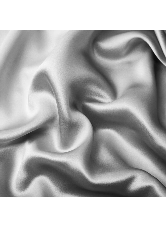 La Torretta Silk Pillowcase, 22cm 100% Mulberry Silk Pillowcase, 48x74cm, Silk Pillow Cover, Gray - Single Pack - Image 3