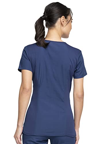 Cherokee Women's V-Neck Top, Navy, X-Small - Image 4