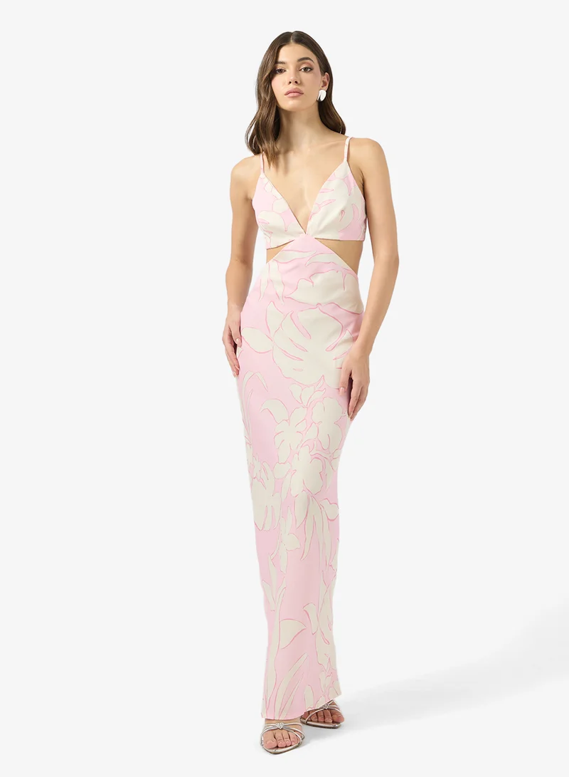 Cut-Out Detail Maxi Dress
