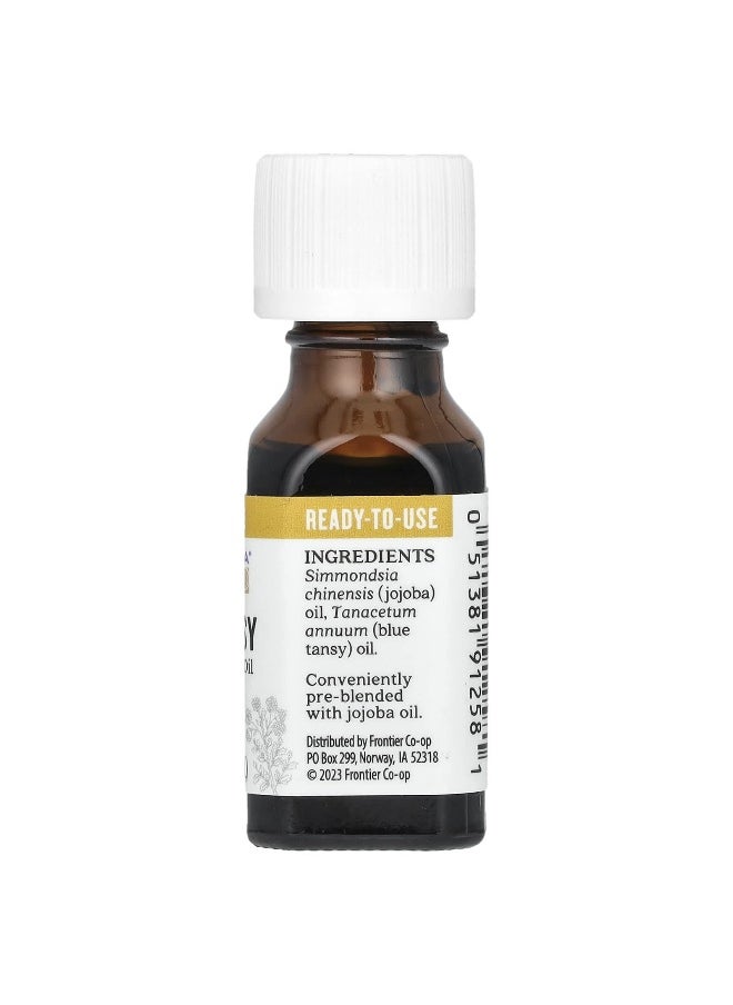 Aura Cacia Aura Cacia, Pure Essential Oil In Jojoba Oil, Blue Tansy, 0.5 fl oz (15 ml)  - Image 2