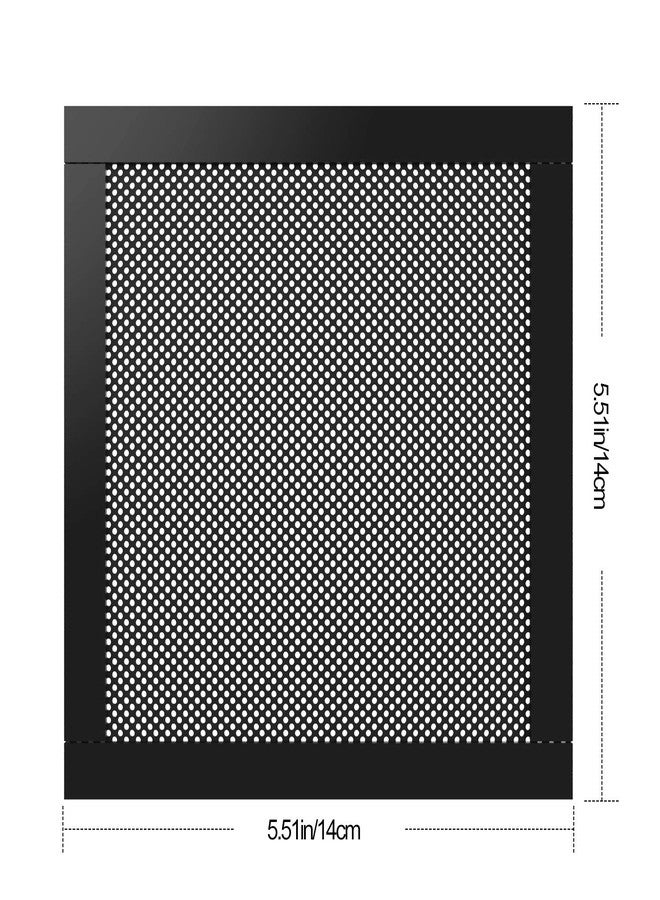 MoKo 140mm Dust Filter for Computer Cooler Fan, [4 Pack] Magnetic Frame PC Fan Dust Mesh PC Cooler Filter Dustproof PVC Cover Computer Fan Grills - Black - Image 5