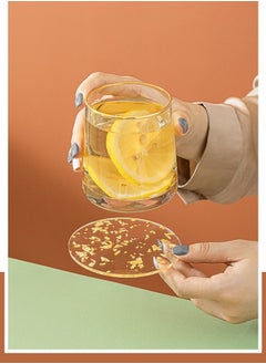 دبليو أيه أو كي أن مجموعة من 6 قواعد أكواب أكريليك للمشروبات، ديكورات سطح الطاولة قابلة لإعادة الاستخدام لمنضدة المنزل، المطبخ، غرفة الطعام، غرفة المعيشة، الفناء، طاولة القهوة (شفافة)  - Image 3