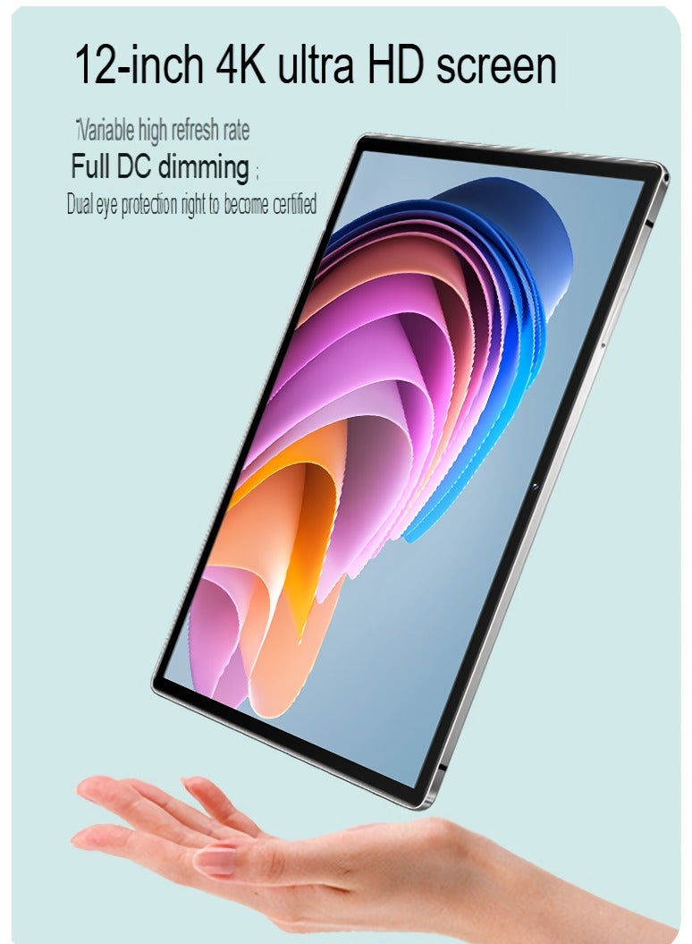 AROAQ P90 Pro Tablet Computer, 12 Inch 4k Ultra HD Screen Android Tablet With Snapdragon 888 Processor, 32MP Rear 16MP Front Camera Portable Wifi Pad, (1pc, Green, Snapdragon 888 Processor, 128GB) - Image 3