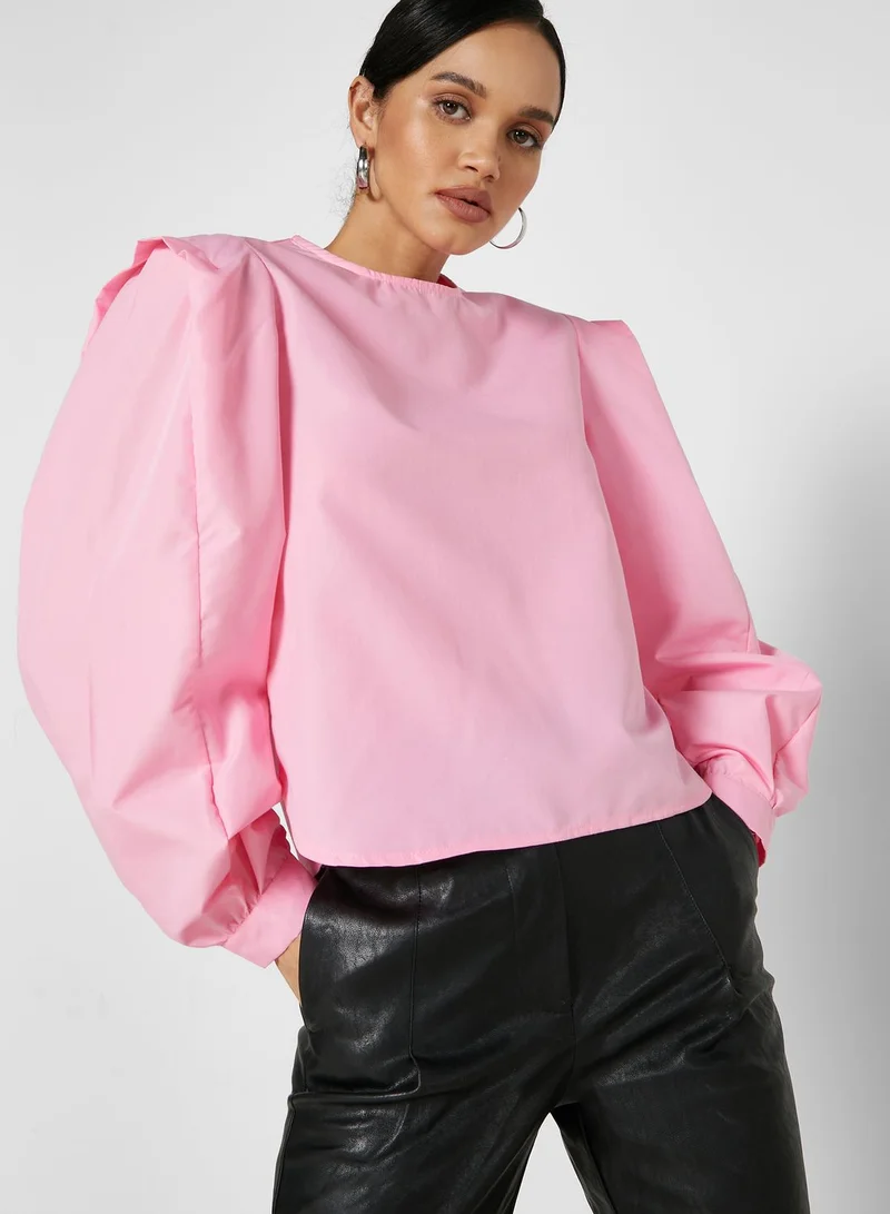 ELLA Detailed Sleeve Top