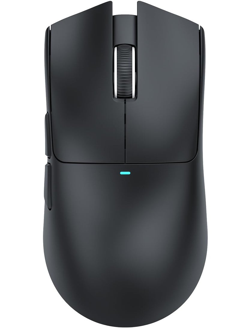 ماوس ألعاب لاسلكي خفيف الوزن X11 مع قاعدة شحن RGB، وضع ثلاثي - 2.4 جيجاهرتز/USB-C سلكي/بلوتوث، 22 ألف نقطة في البوصة، مستشعر بصري PAW3311، مفتاح HUYU، 5 أزرار قابلة للبرمجة لأجهزة الكمبيوتر الشخصية/ماك (أسود)