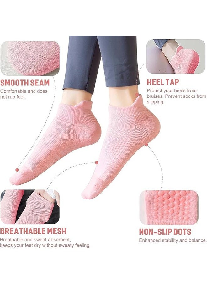 Generic 3 Pairs Yoga Socks for Women, Non-Slip Grips & Straps Non Slip Socks, One Size, Ideal for Yoga, Pilates, Ballet, Dance, Gym, Barefoot Workout, Athletic Socks, Sticky Grippy Grippy Socks  - Image 2