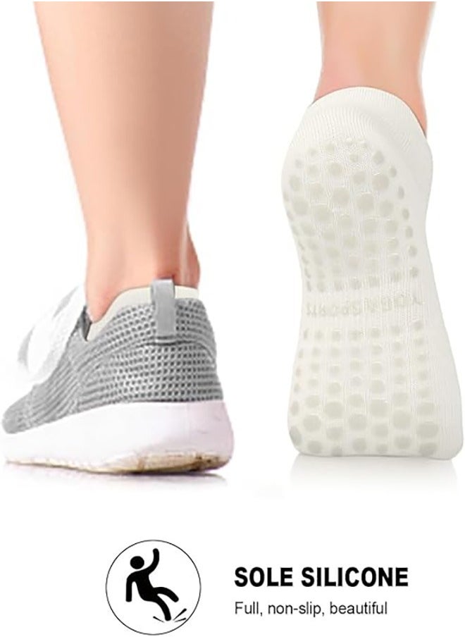 Generic 3 Pairs Yoga Socks for Women, Non-Slip Grips & Straps Non Slip Socks, One Size, Ideal for Yoga, Pilates, Ballet, Dance, Gym, Barefoot Workout, Athletic Socks, Sticky Grippy Grippy Socks  - Image 4