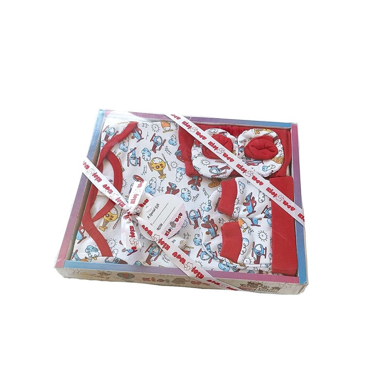 DADDY - G EIO® Baby Gifts Set for New Born Unisex Clothing Gift Hamper 6Pcs (RED) - Image 2