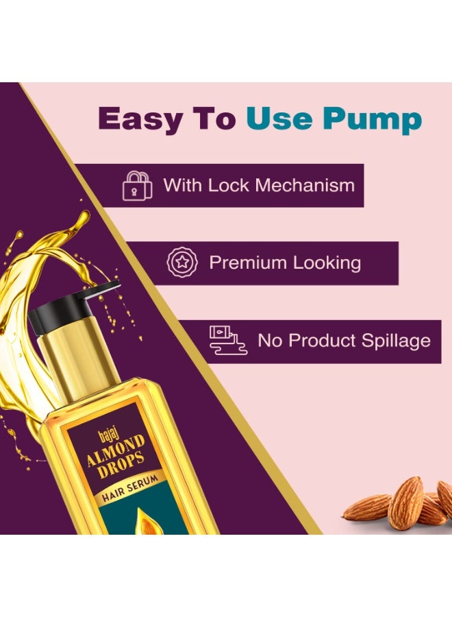 Bajaj Almond Drops Hair Serum 50 ml | With Almond Oil & Vitamin E | Nourishes Dry & Frizzy Hair. - Image 3