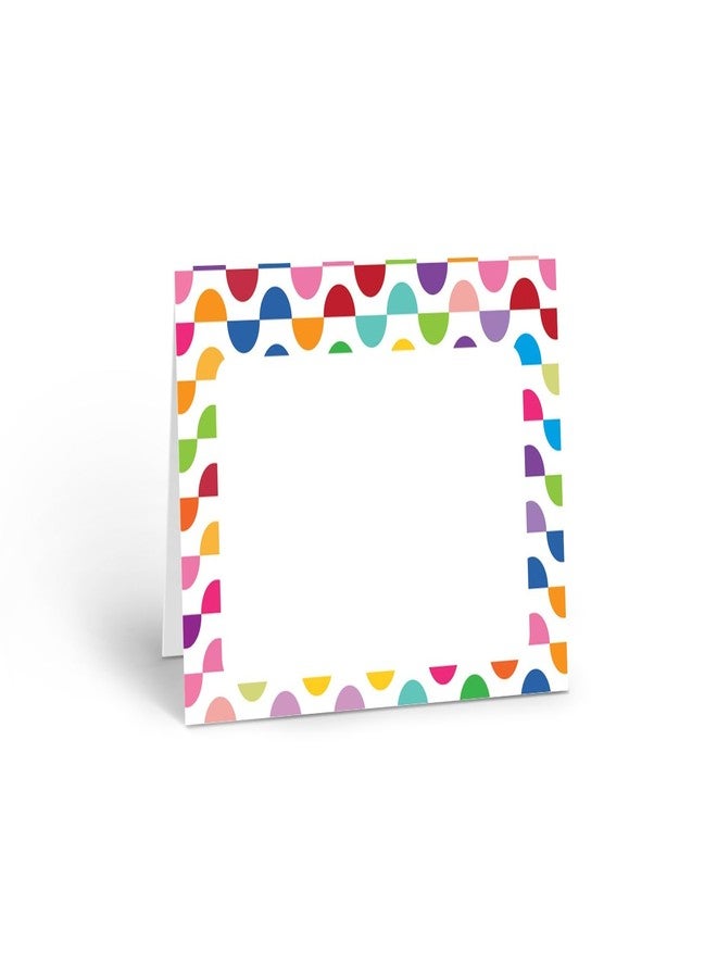 ستون هاوس كوليكشن مجموعة ستون هاوس | بطاقات طاولة ملونة بنقوش نصف دائرية | بطاقات أسماء | احتفالات الصف الدراسي، أعياد الميلاد | 25 قطعة | (أنصاف دوائر ملونة) - Image 4