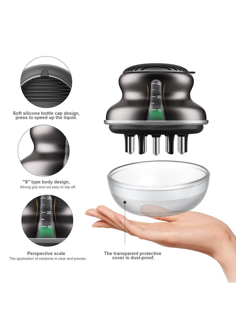 SYOSI Scalp Applicator Massage Comb, Applicator Bottle for Hair Care, Medicine Scalp Head Fluid Brush, Essential Oil Hair Treatment Device, Suitable for Home and Travel  - Image 2