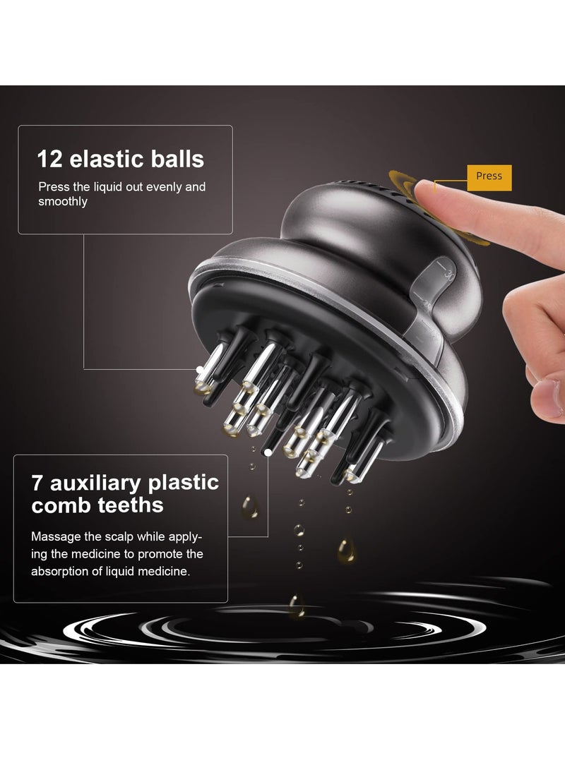 SYOSI Scalp Applicator Massage Comb, Applicator Bottle for Hair Care, Medicine Scalp Head Fluid Brush, Essential Oil Hair Treatment Device, Suitable for Home and Travel  - Image 3