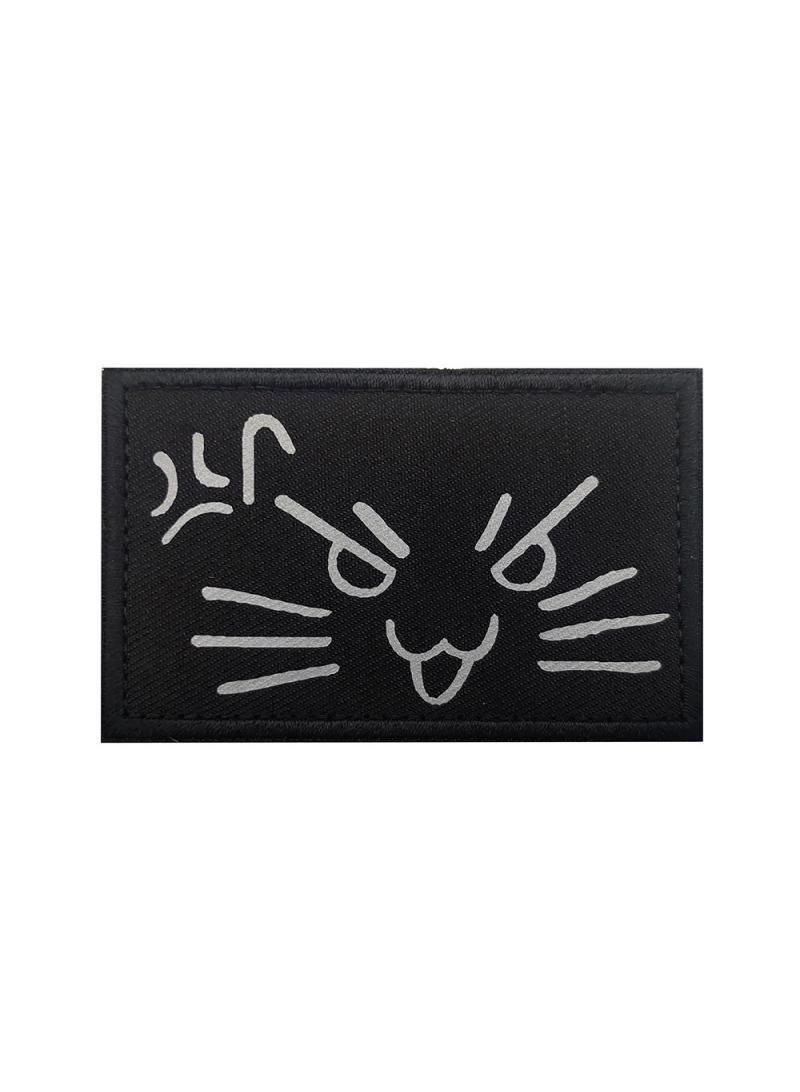 Generic Graffiti Animal Creative Painting Cartoon Cat Reflective Velcro Emblem Bag Tips Ascent  - Image 1