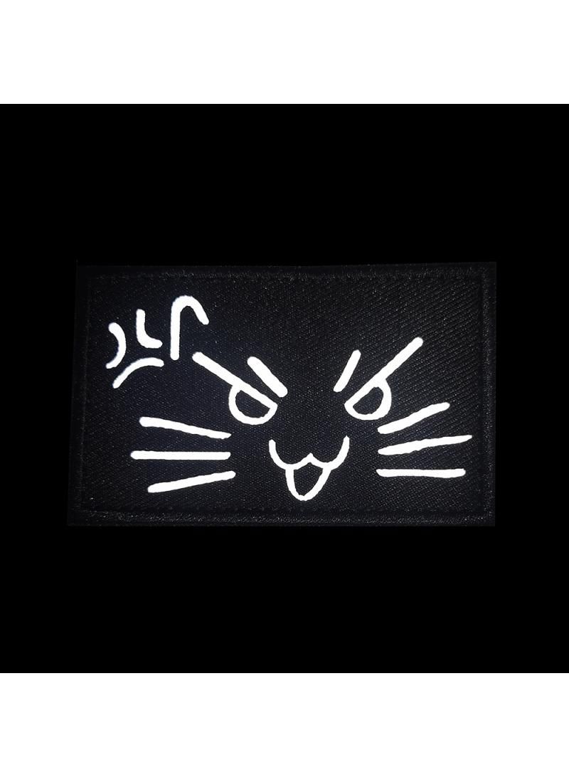 Generic Graffiti Animal Creative Painting Cartoon Cat Reflective Velcro Emblem Bag Tips Ascent  - Image 2