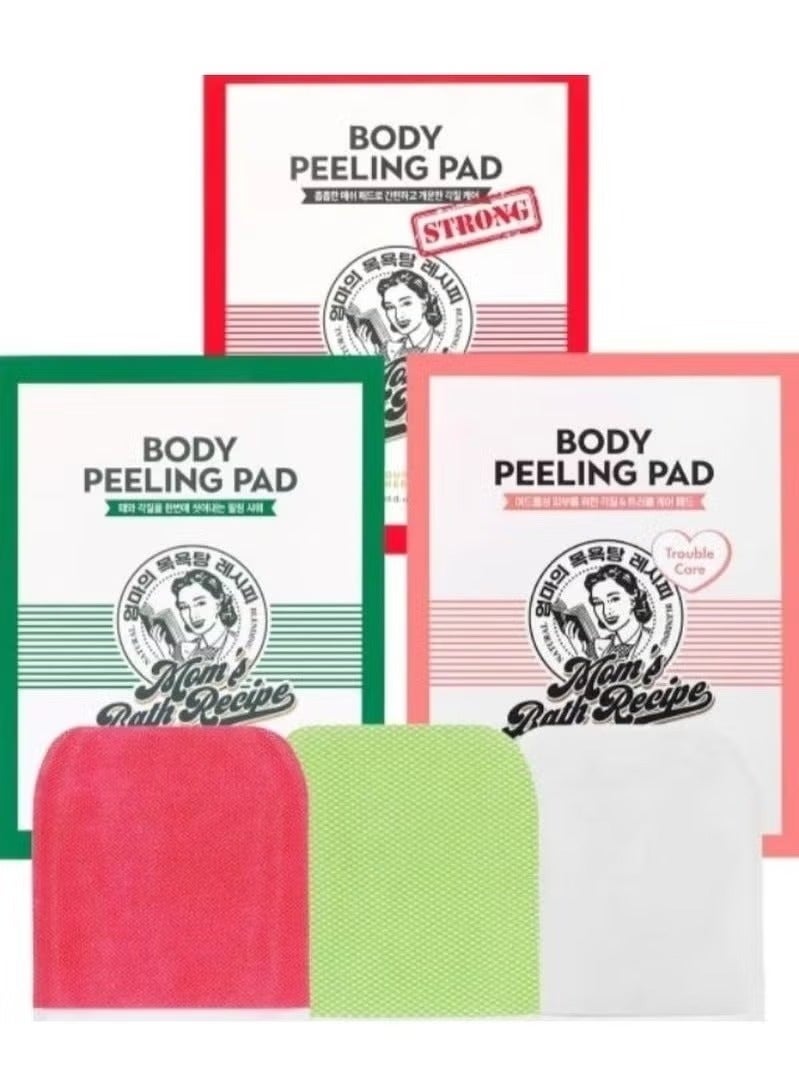 Moms Bath Recipe Korean exfoliating loofah for treating skin problems [3 pieces]
