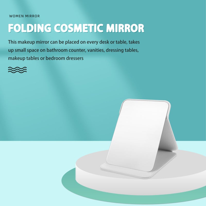 Decorative Makeup Mirror Desktop Mirror Makeup Folding Mirror Bedroom Mirror - Image 2
