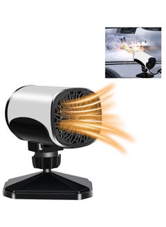 Car Heater, 12V 150W Portable Car Heater De-Icer, 2 in 1 Heating Cooling Heater Anti-Fog, 360° Rotatable Windshield Snow Fog Frost Removal, Fast Heating Insertable Cigarette Lighter for Car, SUV