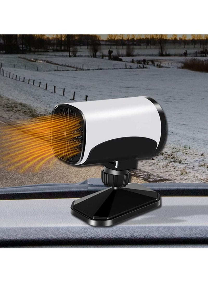 SYOSI - Car Heater, 12V 150W Portable Car Heater De-Icer, 2 in 1 Heating Cooling Heater Anti-Fog, 360° Rotatable Windshield Snow Fog Frost Removal, Fast Heating Insertable Cigarette Lighter for Car, SUV - Image 1