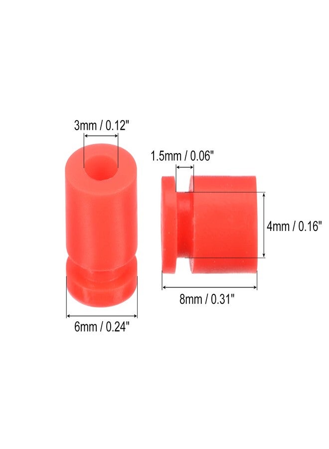 MECCANIXITY RC Anti Vibration Rubber Balls for RC F4 F7 Flight Controller M3x8mm Shock Absorption Balls (Red), Pack of 12 - Image 2