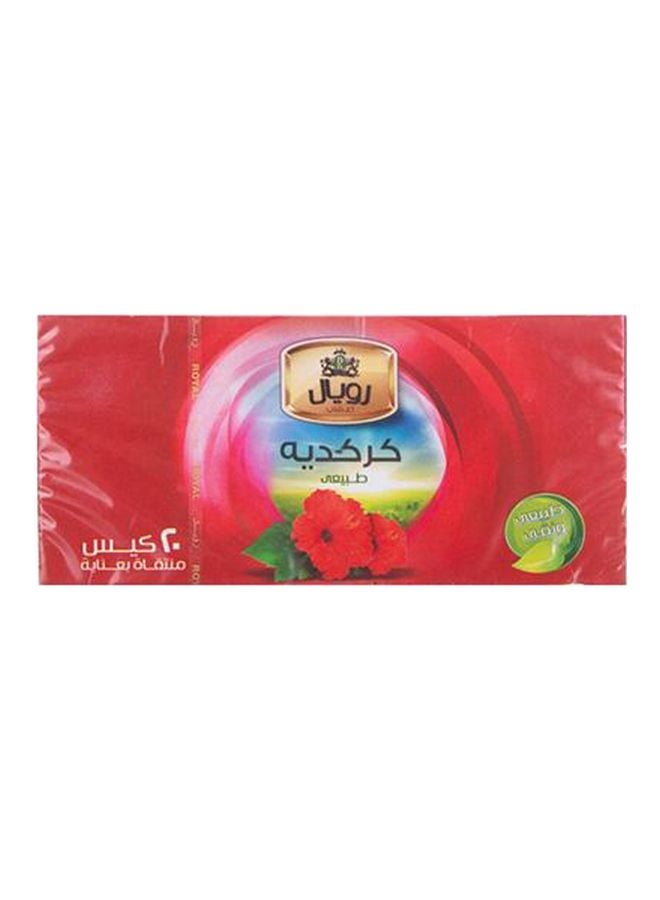 20 كيساً من الكركديه