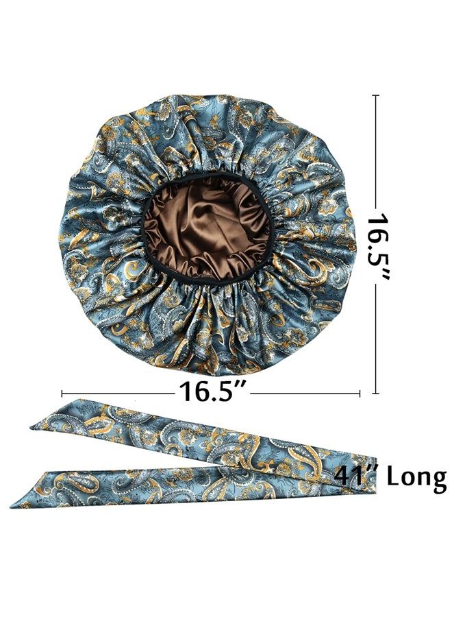 Alnorm Extra Large Sleep Cap for Curly Hair Sleep Gift - Image 3