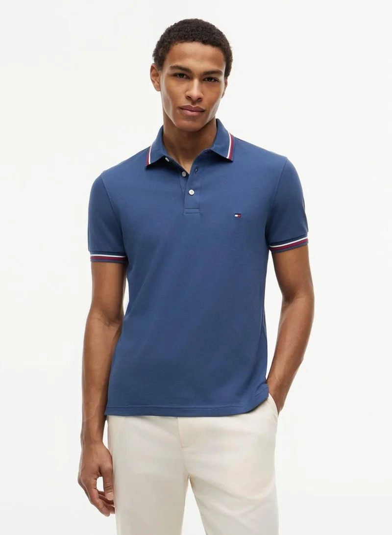 Tommy Hilfiger Slim Fit Tipped Pique Polo Shirt