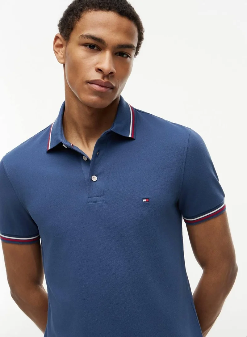Tommy Hilfiger Slim Fit Tipped Pique Polo Shirt