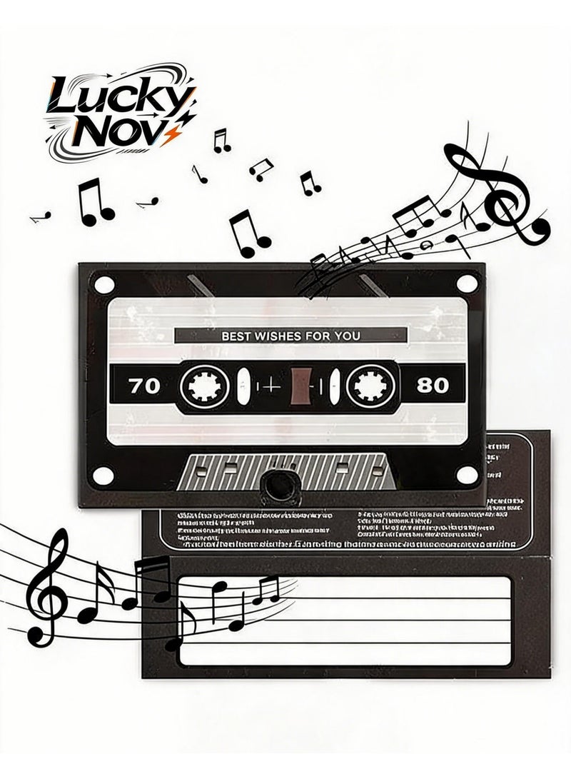 LuckyNov Voice Greeting Cards – 60s Personalized Audio Cards WithRecording Capabilities, Phonograph Tapes, Built-In Playback – Retro-style Voice Greeting Cards Suitable For Birthdays, Weddings, Special Occasions. - Image 1