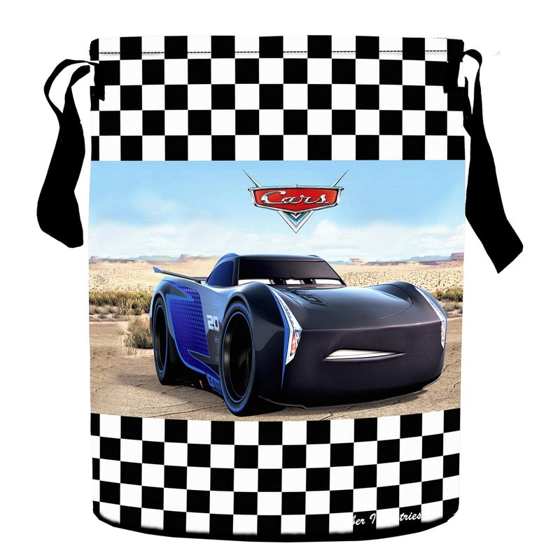 Kuber Industries Disney Print 2 Pieces Waterproof Cotton Laundry Bag, Toy Storage, Laundry Basket Organizer 45 L (Red)-KUBMART1597 - Image 3