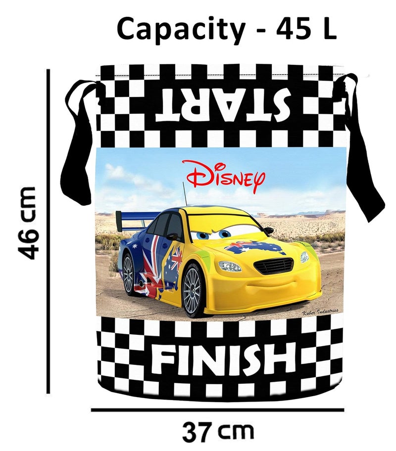 Kuber Industries Disney Print 2 Pieces Waterproof Cotton Laundry Bag, Toy Storage, Laundry Basket Organizer 45 L (Red)-KUBMART1597 - Image 4