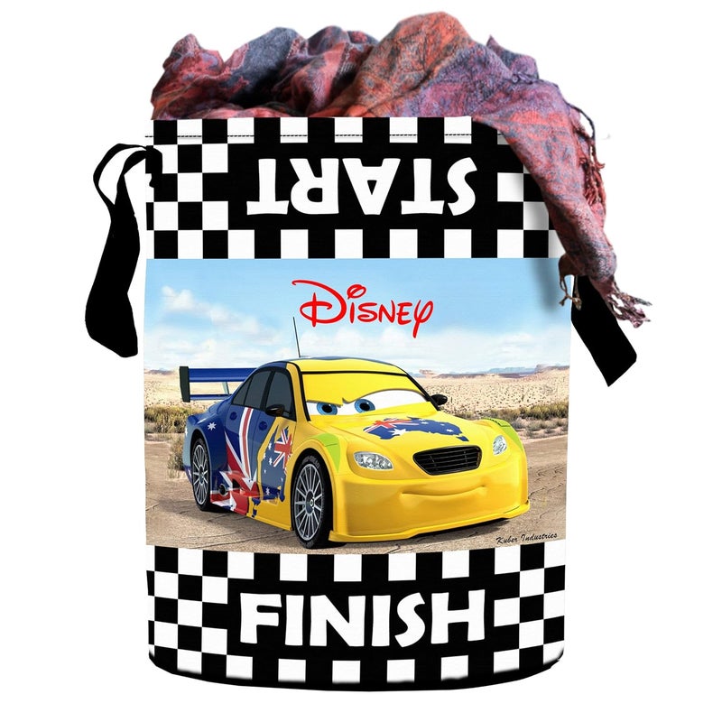 Kuber Industries Disney Print 2 Pieces Waterproof Cotton Laundry Bag, Toy Storage, Laundry Basket Organizer 45 L (Red)-KUBMART1597 - Image 5