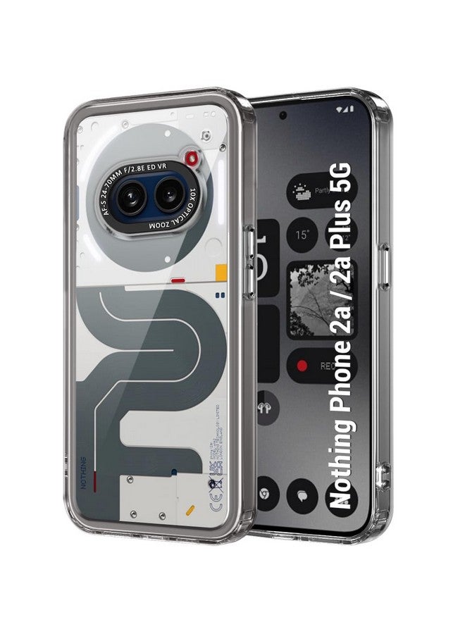 TheGiftKart Hybrid ShockProof Nothing Phone 2a Plus 5G Back Cover Case | Stylish Camera Border | Plated Buttons | Crystal Clear Hard Back Cover Case for Nothing Phone 2a (TPU & PC, Smoked Bumper) - Image 1