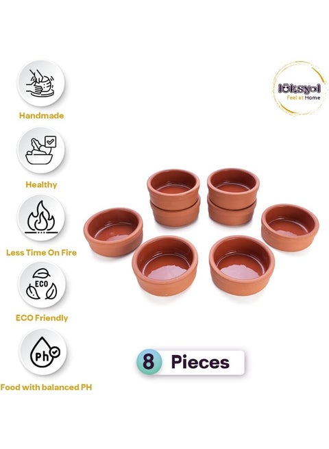 LuksYol Handmade Clay Bowls for Cooking & Serving – Turkish Earthenware – Oven Safe, Microwave & Dishwasher Ready – Perfect for Sides, Sauces, Nuts, Appetizers – Eco‑Friendly & Sustainable – Crafted in Turkey from 100% Natural Clay, Non‑Toxic, BPA‑Free, Chemical‑Free – Choose from Brown, Green, Yellow, Blue, or Natural Unglazed – Available in Four Sizes: 12×4 cm, 8×3.5 cm, 9.5×3.5 cm, 15×4.8 cm – Ideal for Family Meals, Stylish Entertaining, Rustic Table Presentation, Weddings, Housewarmings, Foodie Gifts, Chef‑Approved, Daily Use, Cultural Artisan Heritage, Microwavable & Oven‑Friendly, Retains Heat, Easy to Clean, Healthy Cooking, Sustainable Living, Durable, High‑Quality Craftsmanship – LuksYol Brand