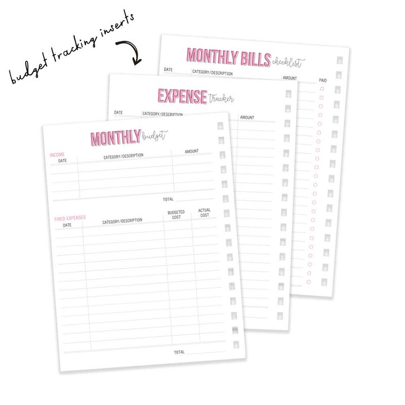 Pukka Pad, Carpe Diem Budget Planner Spiral Bound Notebook with 12 Month Calendar, Dividers, Inserts, and Sticker Sheets â€“ Features Savings Goals & Tracker, Financial Overview, and Bank Information - Image 4