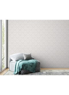 Home Gallery Classic Texture Fabric Wallpaper Covers An Area ​​Up To 4.2Mx3M With Adhesive  And Smoothing Tool  - Image 1