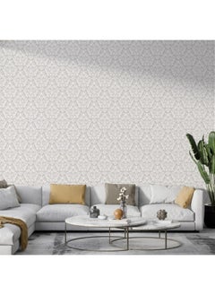 Home Gallery Classic Texture Fabric Wallpaper Covers An Area ​​Up To 4.2Mx3M With Adhesive  And Smoothing Tool  - Image 5