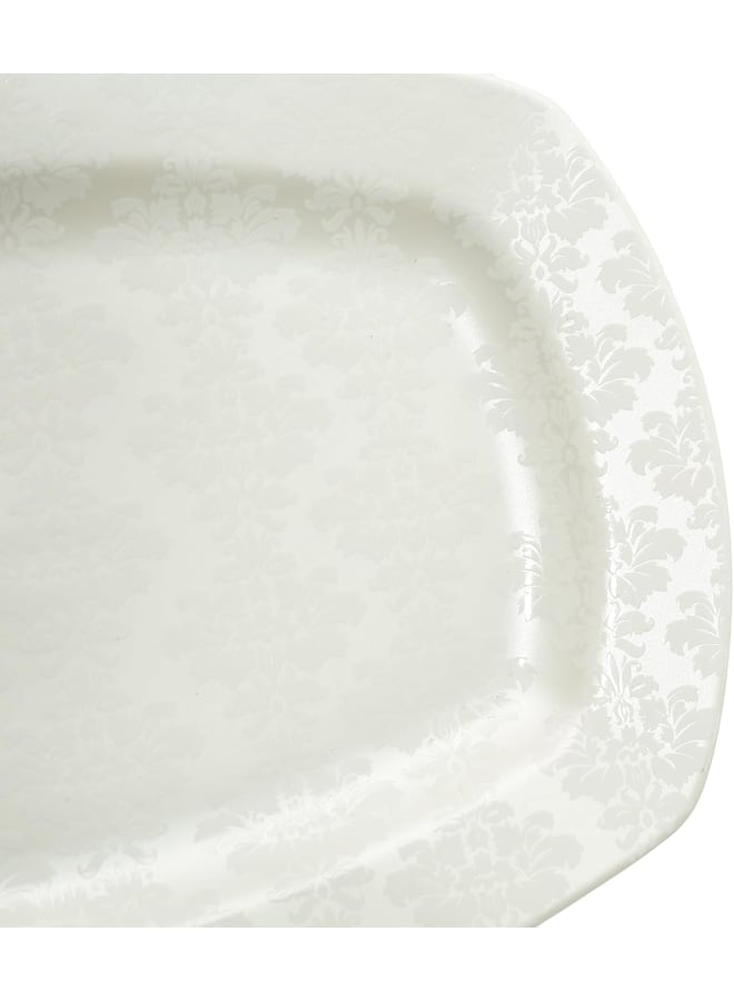 Rosa By Fathy Mahmoud 33 Piece Docorted Porcelain Square Dinner Set - Image 5