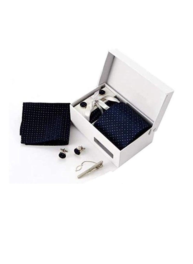 Men Fashion Casual Business Necktie Cufflinks Tie Clip Set Box - Image 4