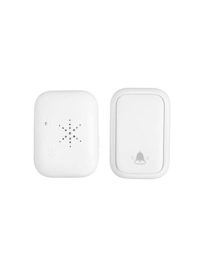 Thoraya - Self Powered Wireless Doorbell Outdoor Ding Dong Doll Bell White for House Office Building Villa US Plug 100‑230V - Image 1