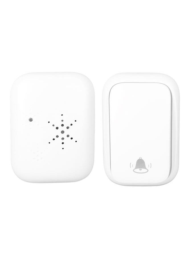 Thoraya - Self Powered Wireless Doorbell Outdoor Ding Dong Doll Bell White for House Office Building Villa US Plug 100‑230V - Image 1