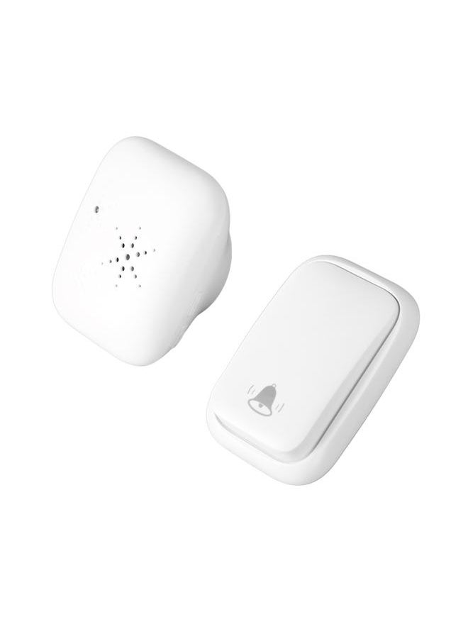 Thoraya - Self Powered Wireless Doorbell Outdoor Ding Dong Doll Bell White for House Office Building Villa US Plug 100‑230V - Image 1