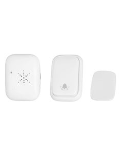 Self Powered Wireless Doorbell Outdoor Ding Dong Doll Bell White for House Office Building Villa US Plug 100‑230V